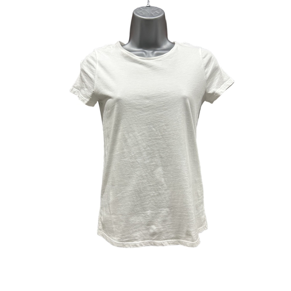 NWT Madewell Essential Slim Tee in Lightweight Cotton in white XXS - Picture 6 of 8